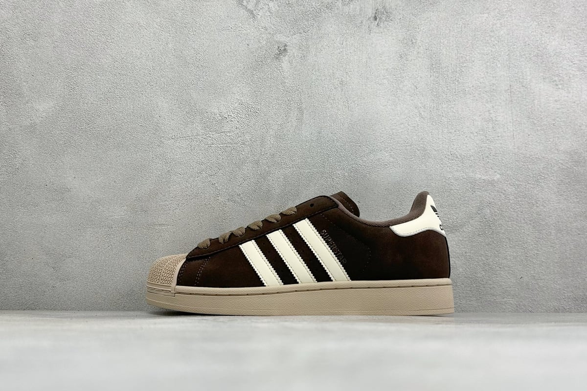 阿迪达斯 Adidas Originals Superstar贝壳头板鞋 白橙 正面实拍图