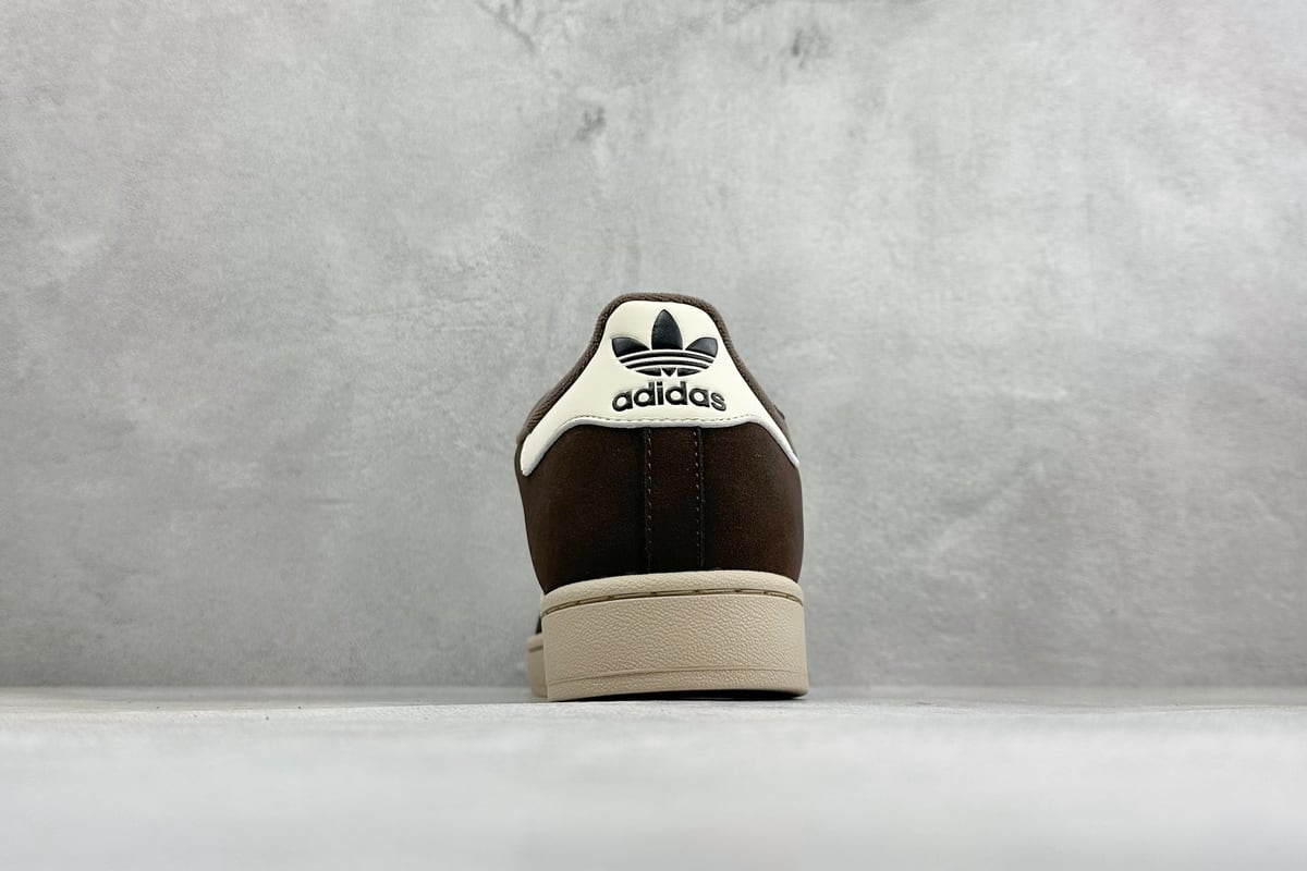 阿迪达斯 Adidas Originals Superstar贝壳头板鞋 白橙 鞋底实拍图