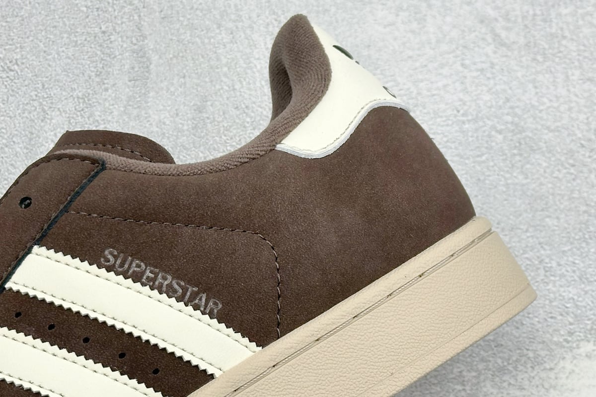 阿迪达斯 Adidas Originals Superstar贝壳头板鞋 白橙 细节实拍图