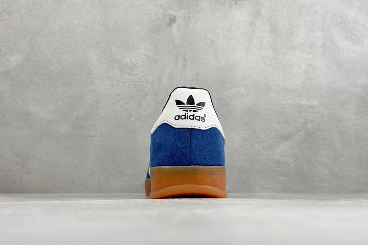阿迪达斯 Adidas Originals Gazelle Indoor 蓝白 鞋底实拍图