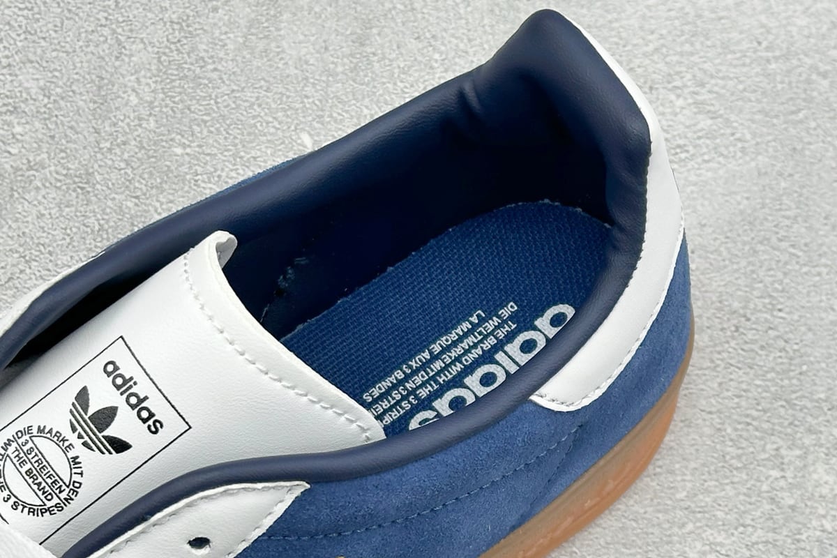 阿迪达斯 Adidas Originals Gazelle Indoor 蓝白 上脚实拍图