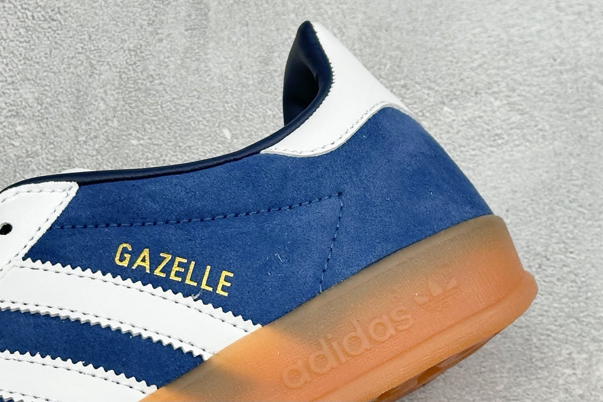 阿迪达斯 Adidas Originals Gazelle Indoor 蓝白 细节实拍图