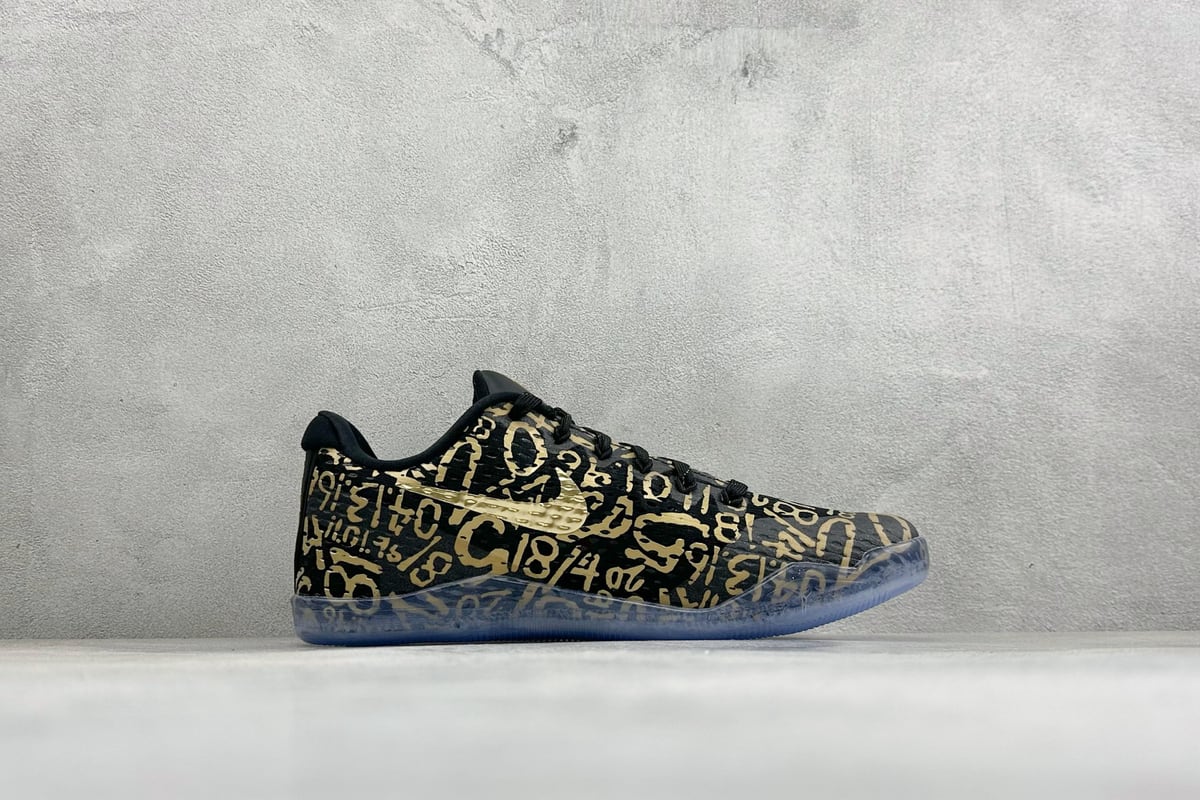 耐克 Nike Zoom Kobe 11 Protro 科比11黑金 S2 侧面实拍图