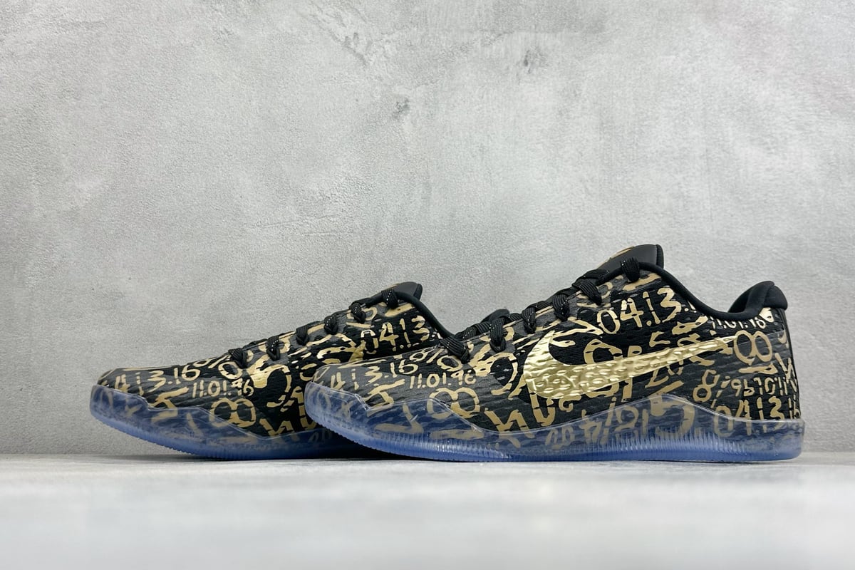 耐克 Nike Zoom Kobe 11 Protro 科比11黑金 S2 鞋跟实拍图
