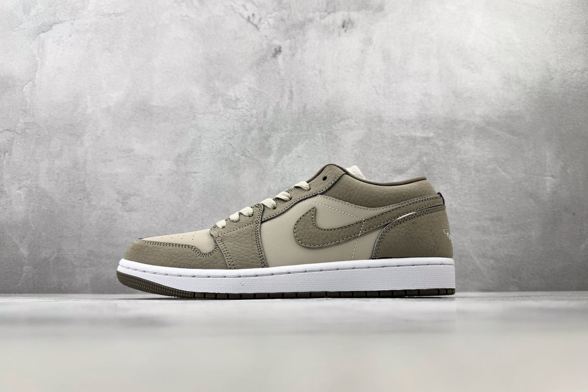 乔丹 Air Jordan 1 Emea Summer 橄榄灰橙 正面实拍图