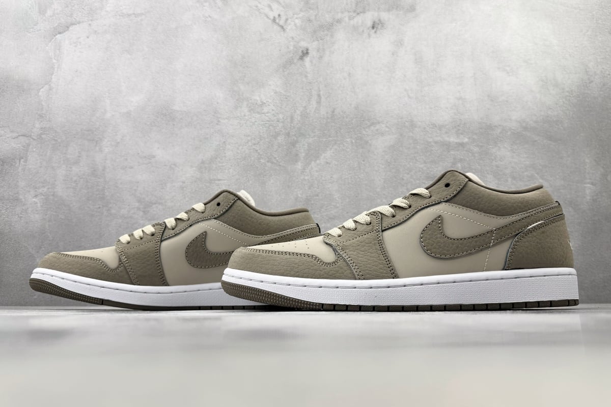 乔丹 Air Jordan 1 Emea Summer 橄榄灰橙 鞋跟实拍图