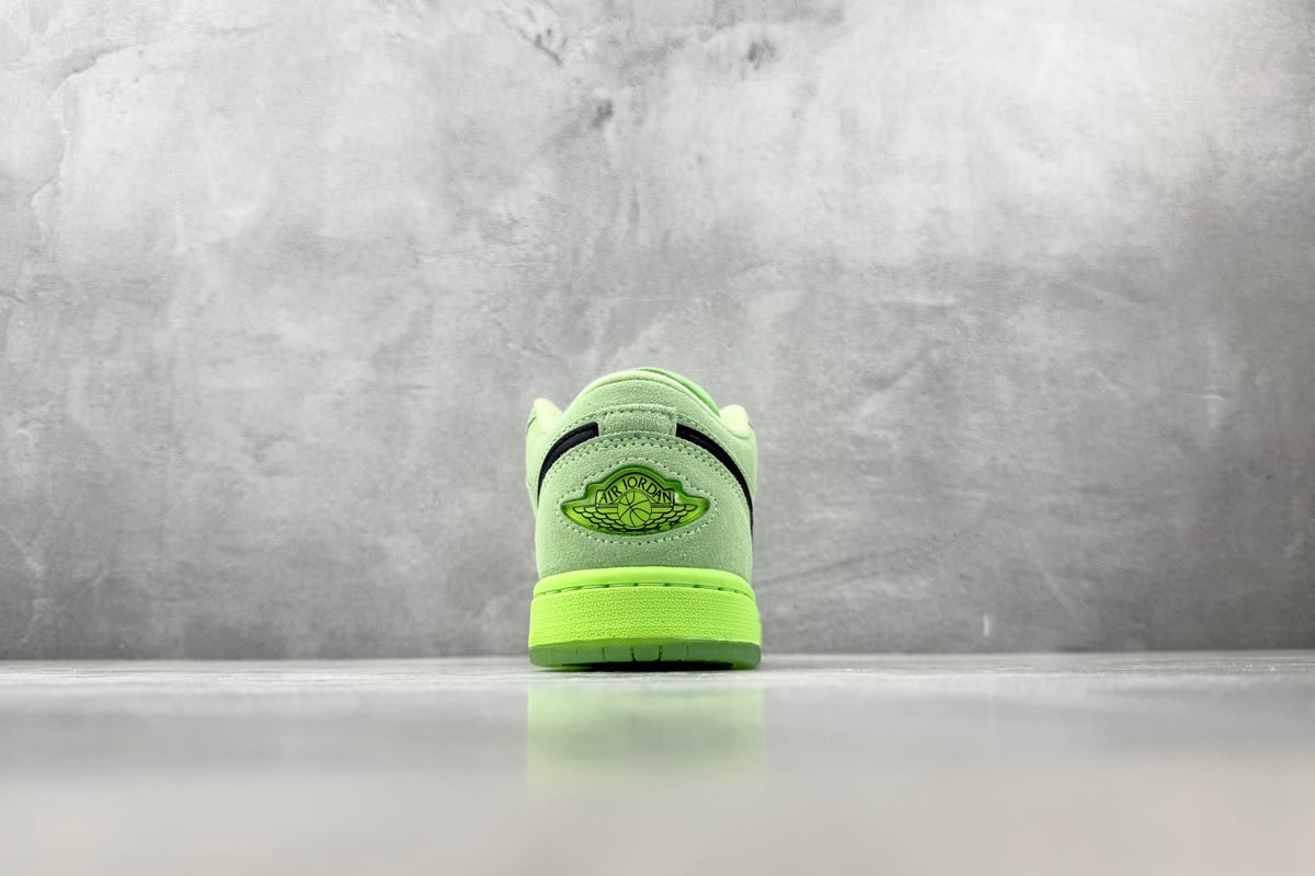 乔丹 Air Jordan 1 Lime Blast SE 绿黑 细节实拍图