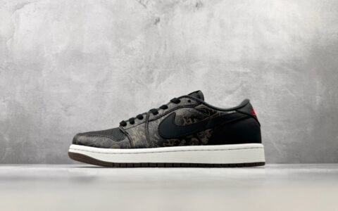 乔丹Air Jordan 1 OG LS "Laser" 黑红白纯原版本 货号：IV6750-001