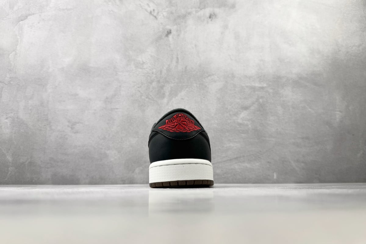 乔丹 Air Jordan 1 OG LS "Laser" 黑红白 细节实拍图