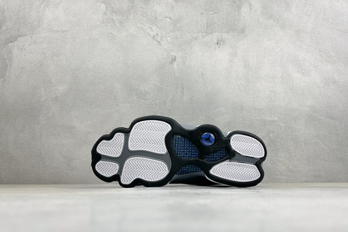 乔丹 Air Jordan JordanAir 13 Retro "Flint 海军蓝白 鞋头实拍图