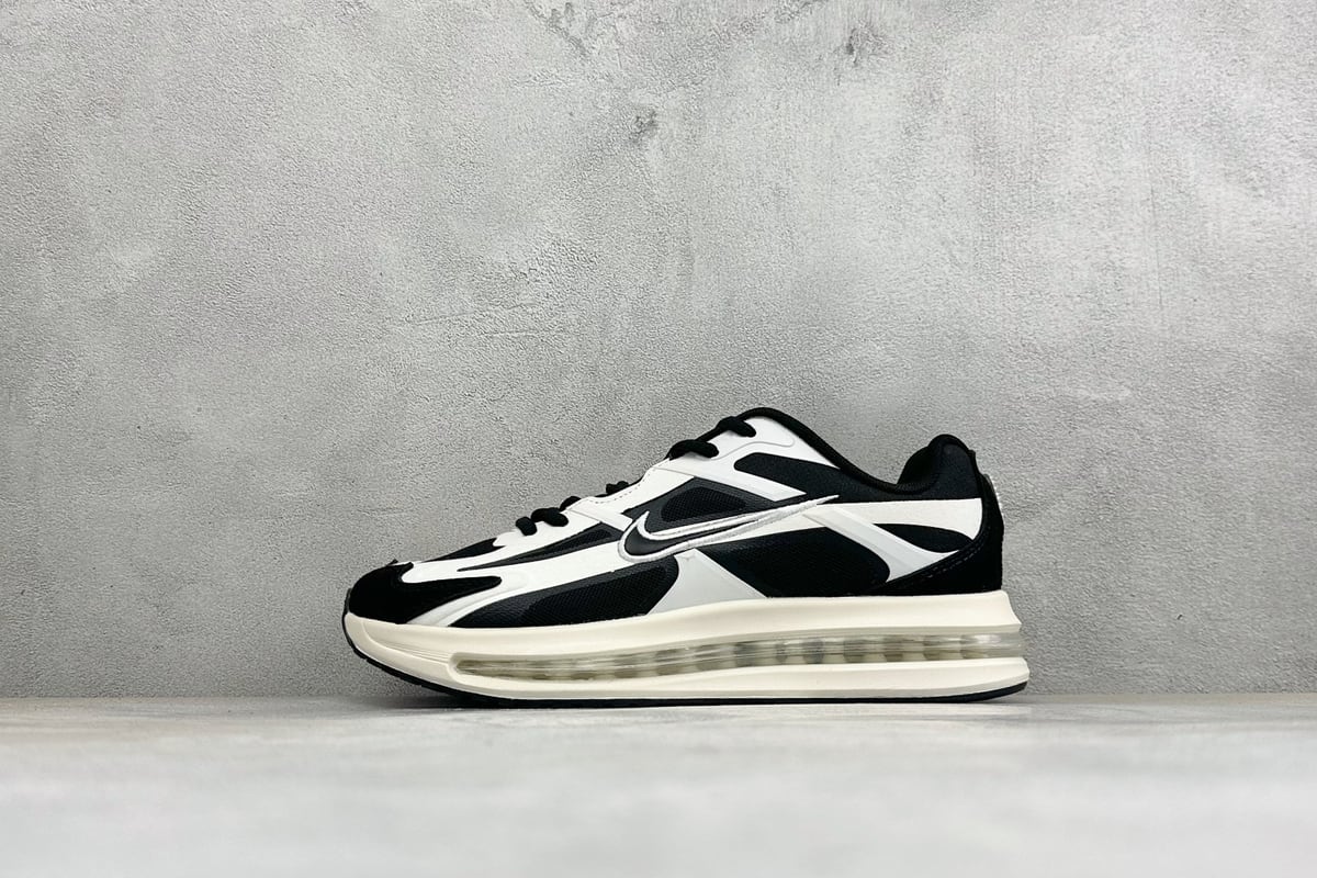 耐克 Nike Air Max Metro 舒适轻盈 防滑耐磨运动低帮跑步鞋 黑白 正面实拍图