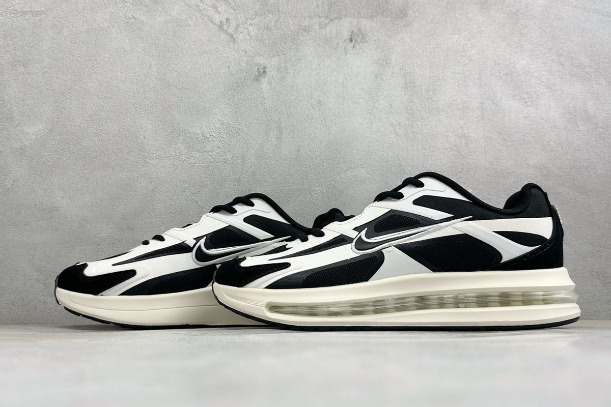 耐克 Nike Air Max Metro 舒适轻盈 防滑耐磨运动低帮跑步鞋 黑白 鞋跟实拍图