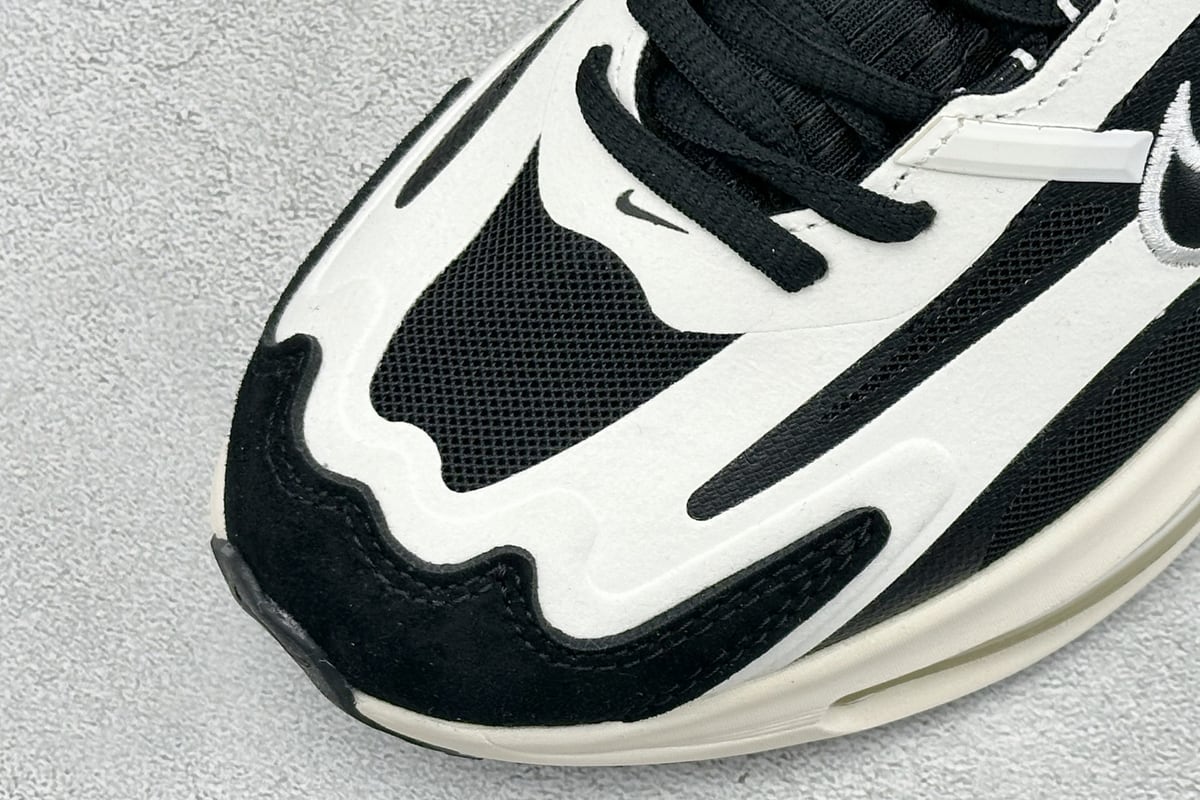 耐克 Nike Air Max Metro 舒适轻盈 防滑耐磨运动低帮跑步鞋 黑白 鞋标实拍图