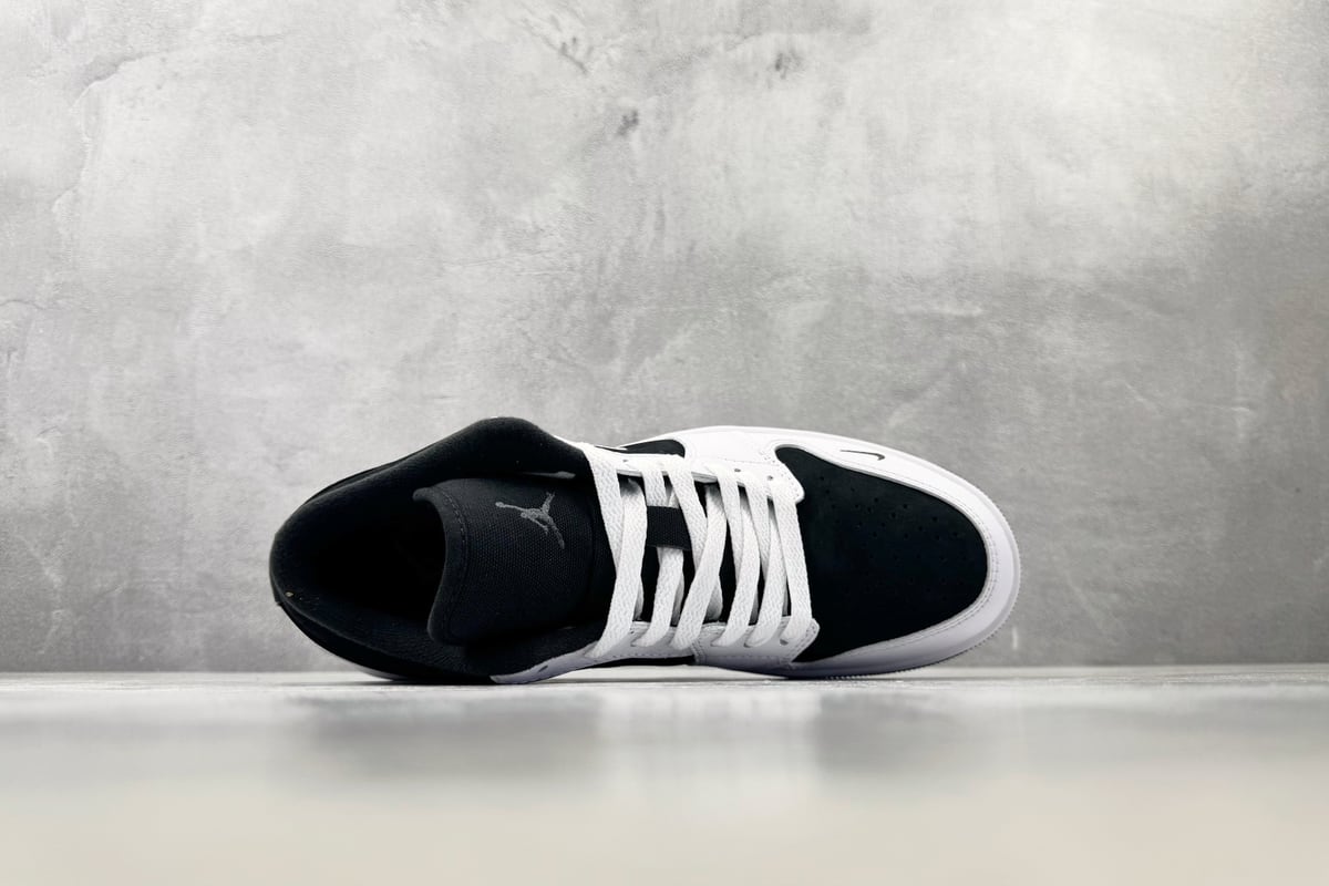 乔丹 Air Jordan 1 SE 黑白 背面实拍图