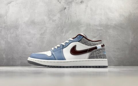 乔丹Air Jordan 1 白蓝褐色纯原版本 货号：IZ6154-121