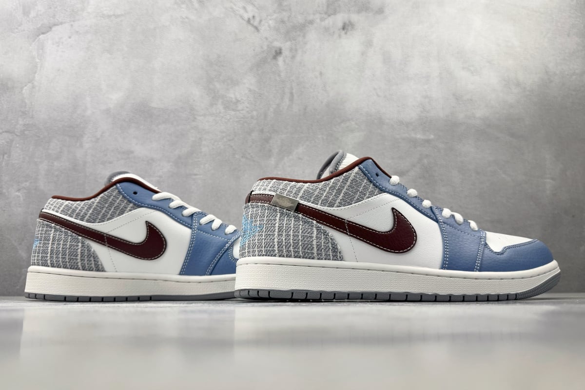 乔丹 Air Jordan 1 白蓝褐色 鞋底实拍图