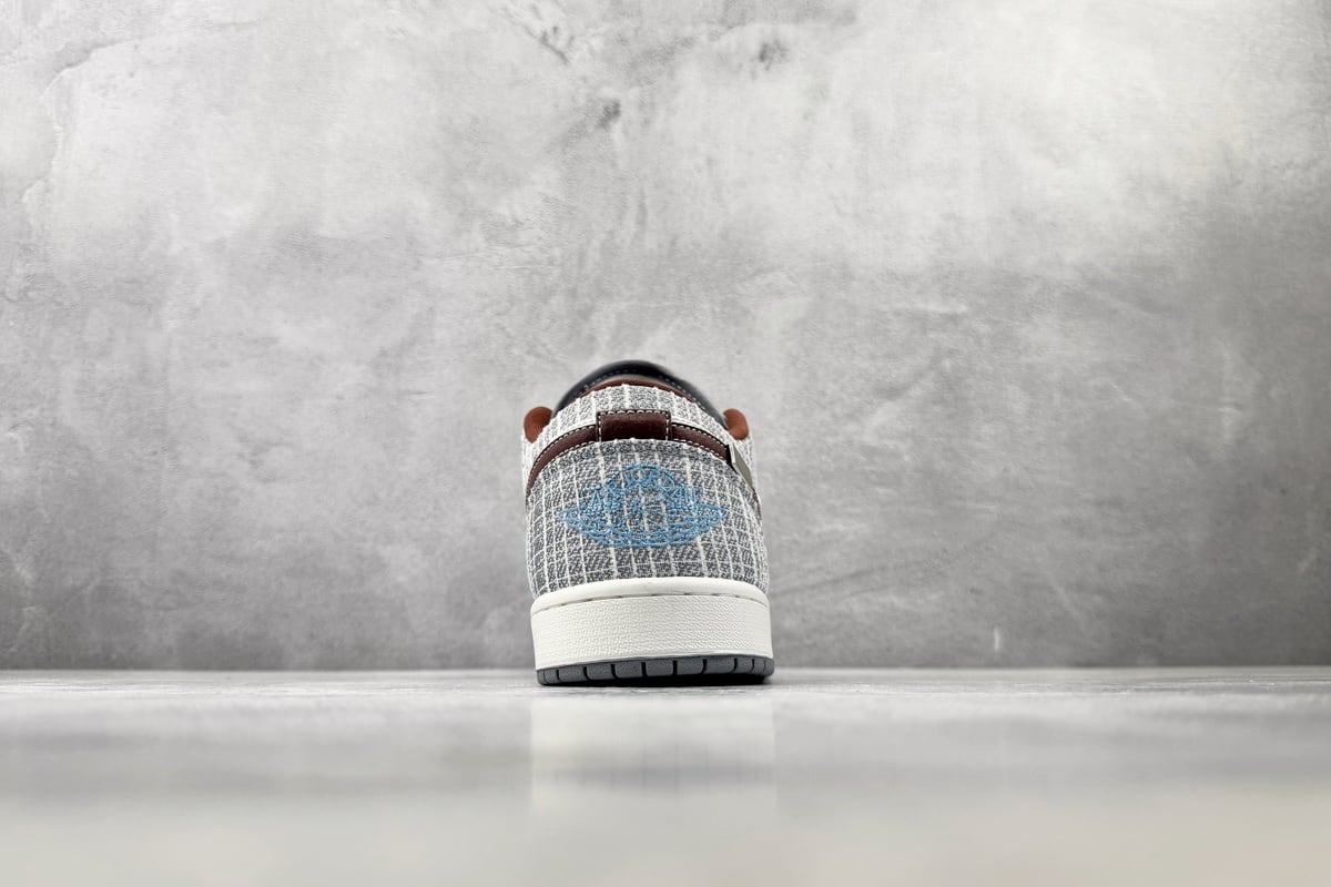 乔丹 Air Jordan 1 白蓝褐色 细节实拍图