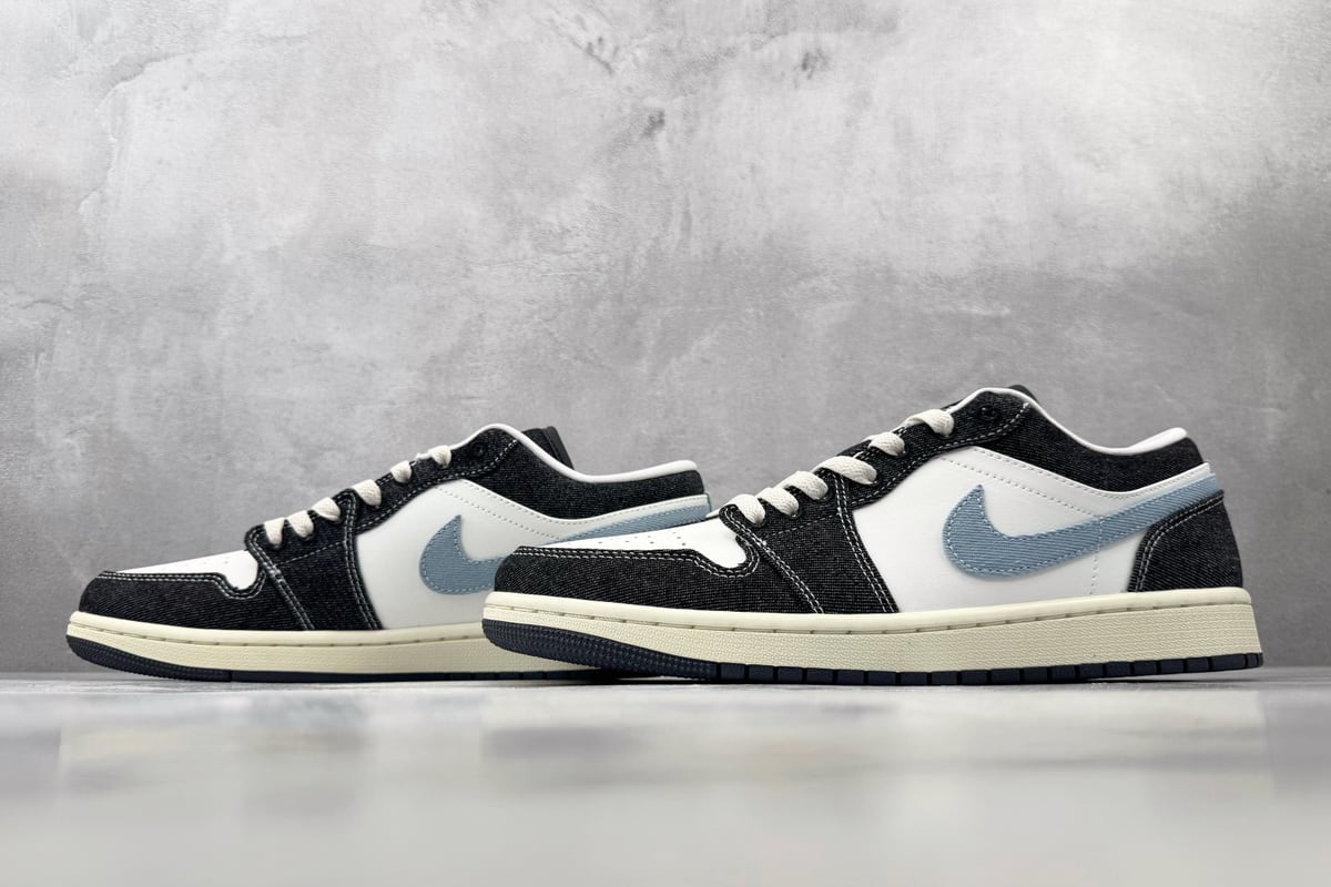 乔丹 Air Jordan 1 SE 蓝白色 鞋跟实拍图