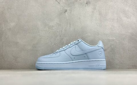 耐克Nike x NK Air Force 1 Low TS联名款空军一号低帮板鞋原厂头层皮打造高端零售专供品质浅蓝纯原版本 货号：JF7727-400
