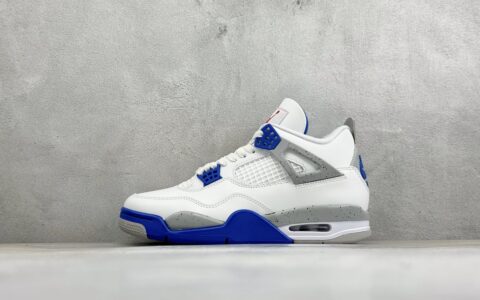 乔丹Air Jordan 4 Retro 白蓝黑纯原版本 货号：JJ9189-101