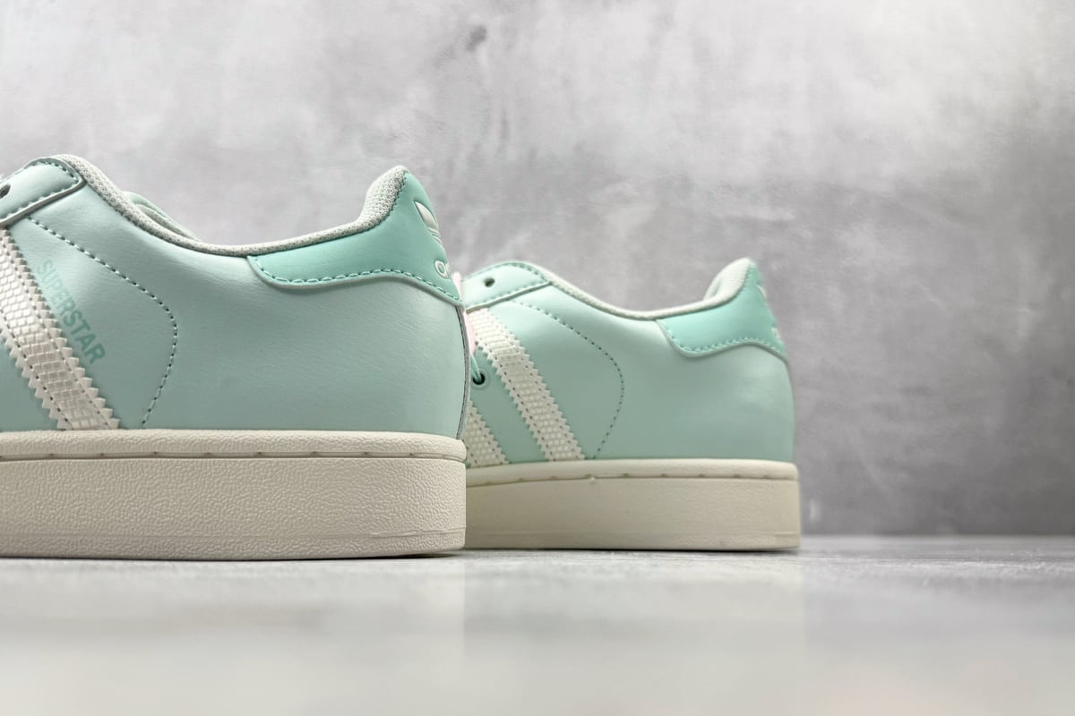 阿迪达斯 Adidas originals SUPERSTAR 2 绿色 上脚实拍图