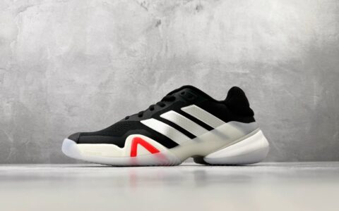 阿迪达斯Adidas BARRICADE 14 黑白色纯原版本 货号：JR1739