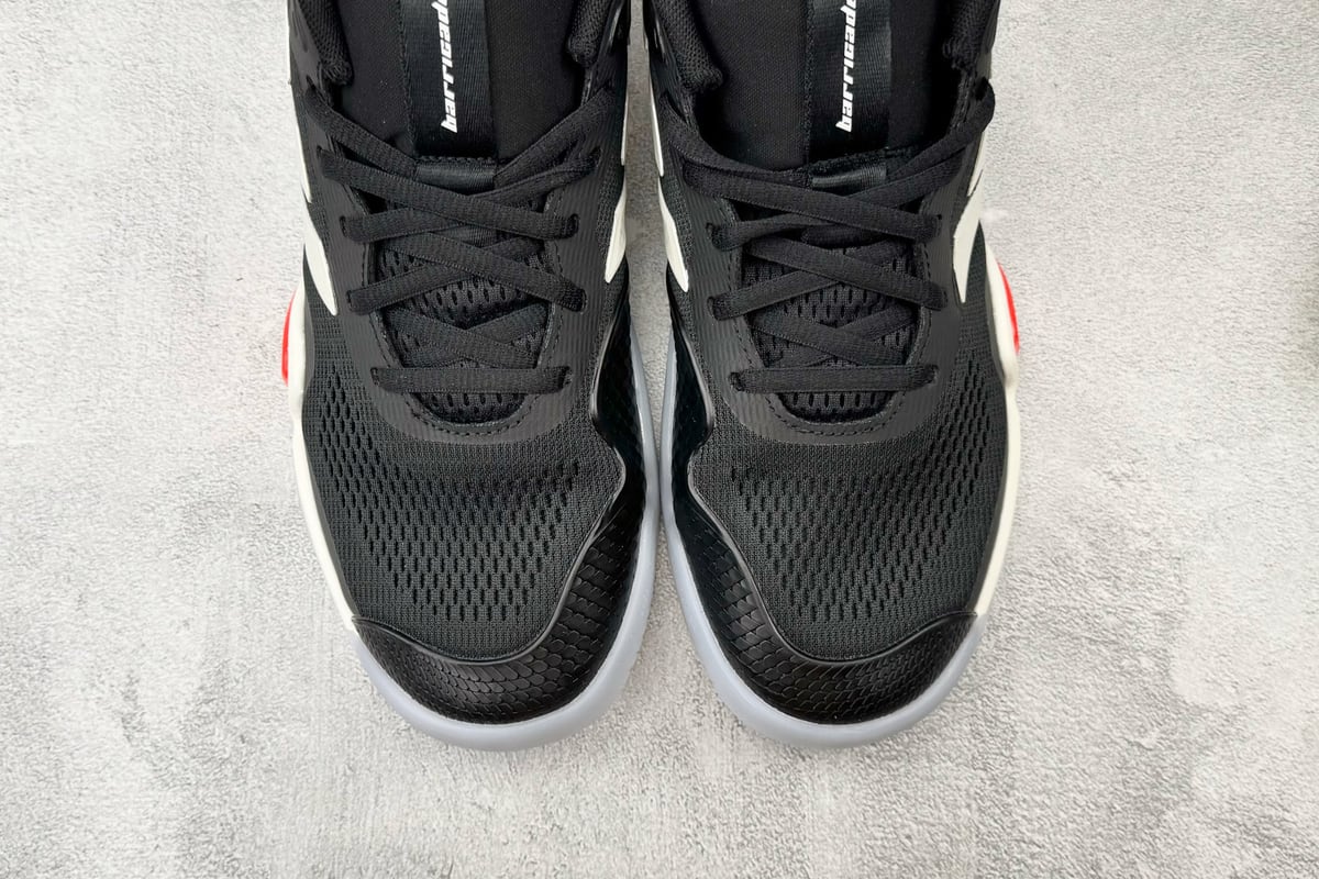 阿迪达斯 Adidas BARRICADE 14 黑白色 鞋标实拍图