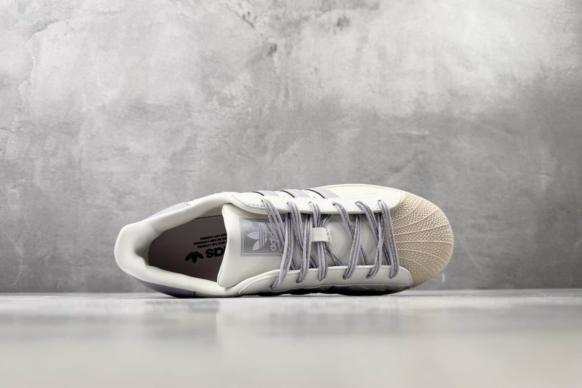 阿迪达斯 Adidas originals Superstar 2 白紫 背面实拍图