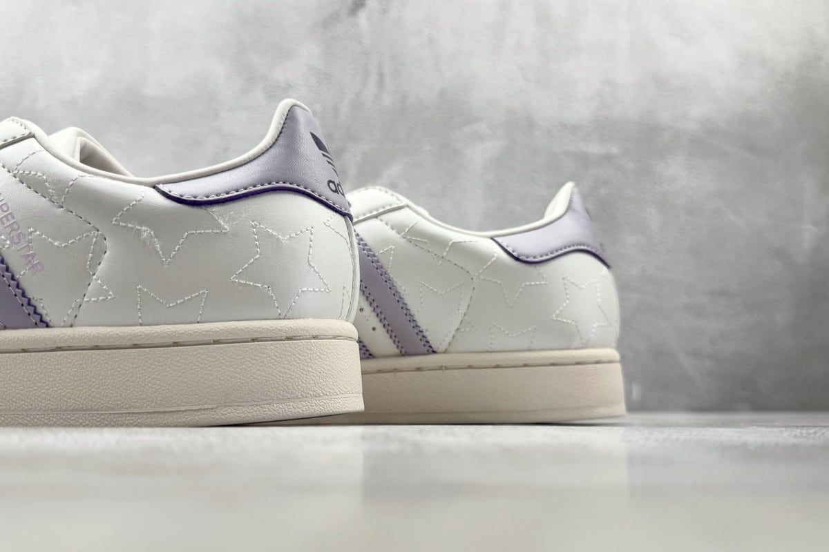 阿迪达斯 Adidas originals Superstar 2 白紫 上脚实拍图