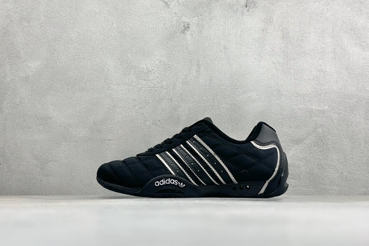阿迪达斯 Adidas BAD BUBBY CAMPUS 复古面包鞋 黑蓝 正面实拍图