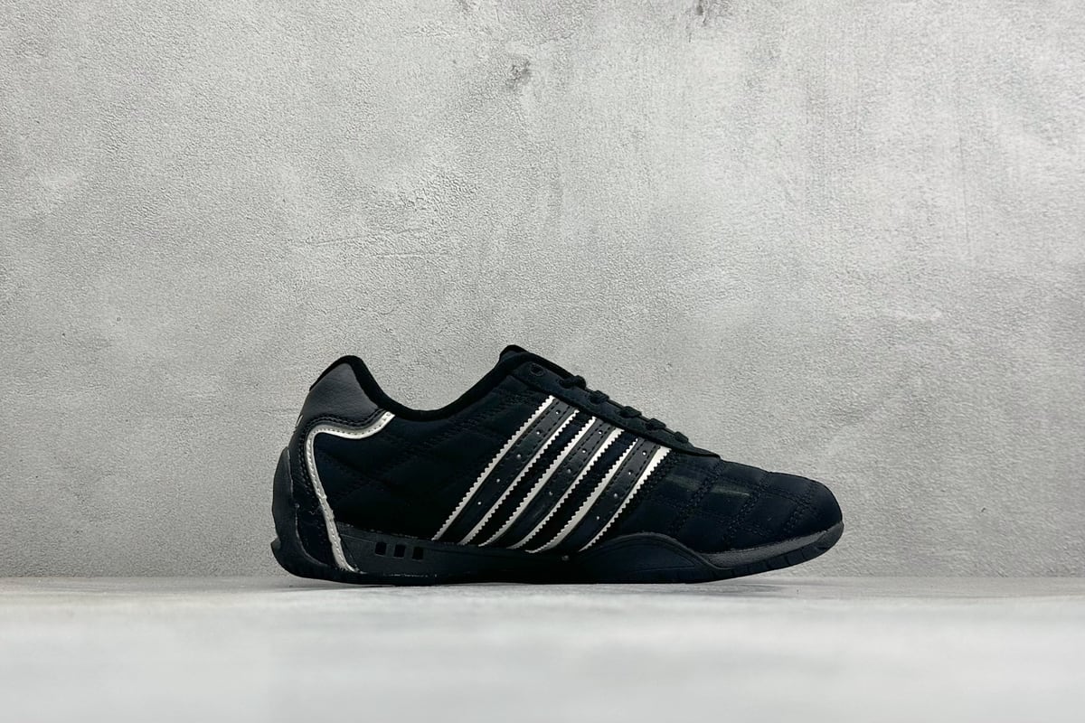 阿迪达斯 Adidas BAD BUBBY CAMPUS 复古面包鞋 黑蓝 侧面实拍图
