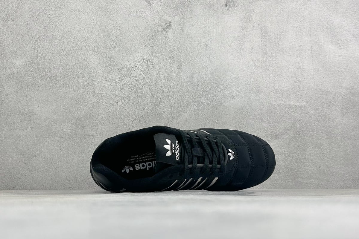 阿迪达斯 Adidas BAD BUBBY CAMPUS 复古面包鞋 黑蓝 背面实拍图