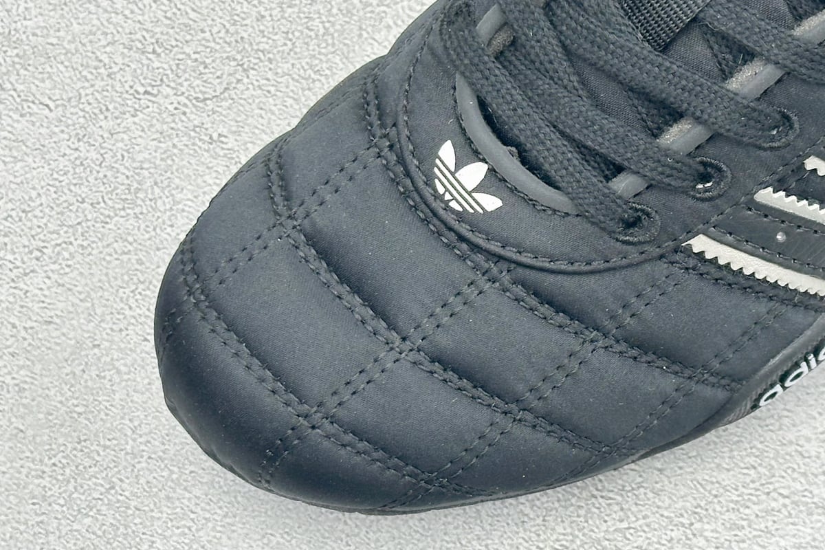 阿迪达斯 Adidas BAD BUBBY CAMPUS 复古面包鞋 黑蓝 鞋标实拍图