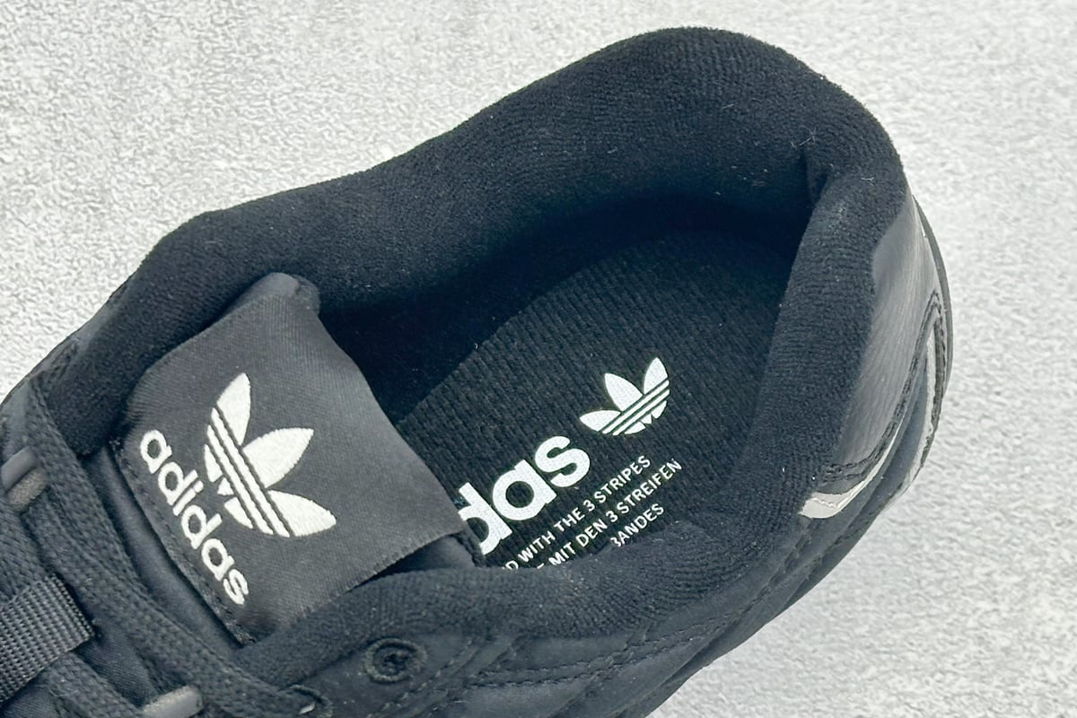 阿迪达斯 Adidas BAD BUBBY CAMPUS 复古面包鞋 黑蓝 上脚实拍图