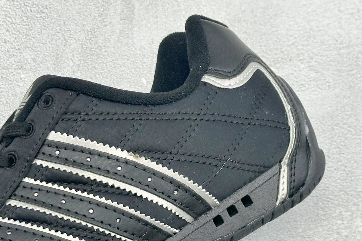 阿迪达斯 Adidas BAD BUBBY CAMPUS 复古面包鞋 黑蓝 细节实拍图