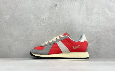 阿迪达斯Adidas originals BW RUN 舒适贴合复古风德训跑步鞋红灰纯原版本 货号：KH6074