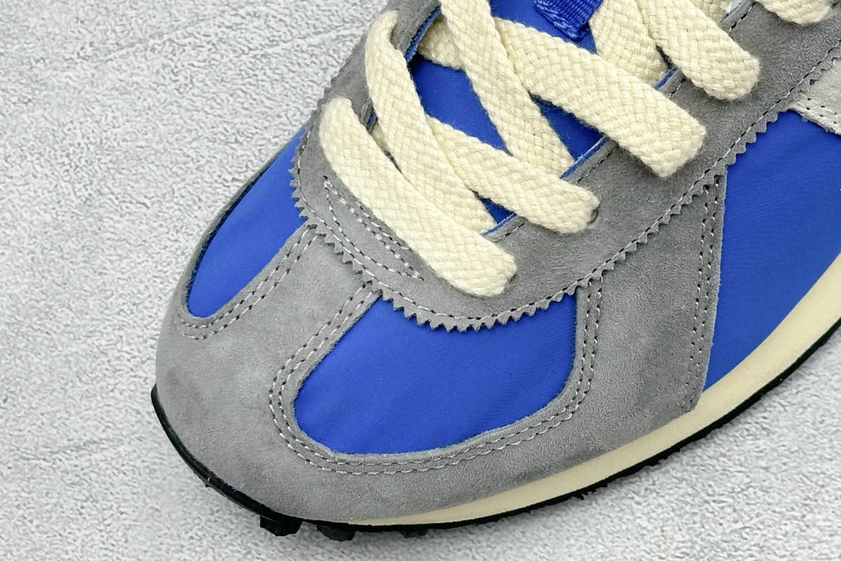 阿迪达斯 Adidas originals BW RUN 舒适贴合复古风德训跑步鞋 蓝灰 鞋标实拍图