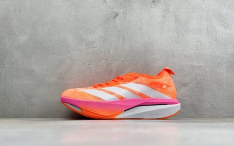 阿迪达斯Adidas ZYRION PRO 舒适贴合防滑耐磨透气回弹跑步鞋ZYRION 橙粉纯原版本 货号：KH6764