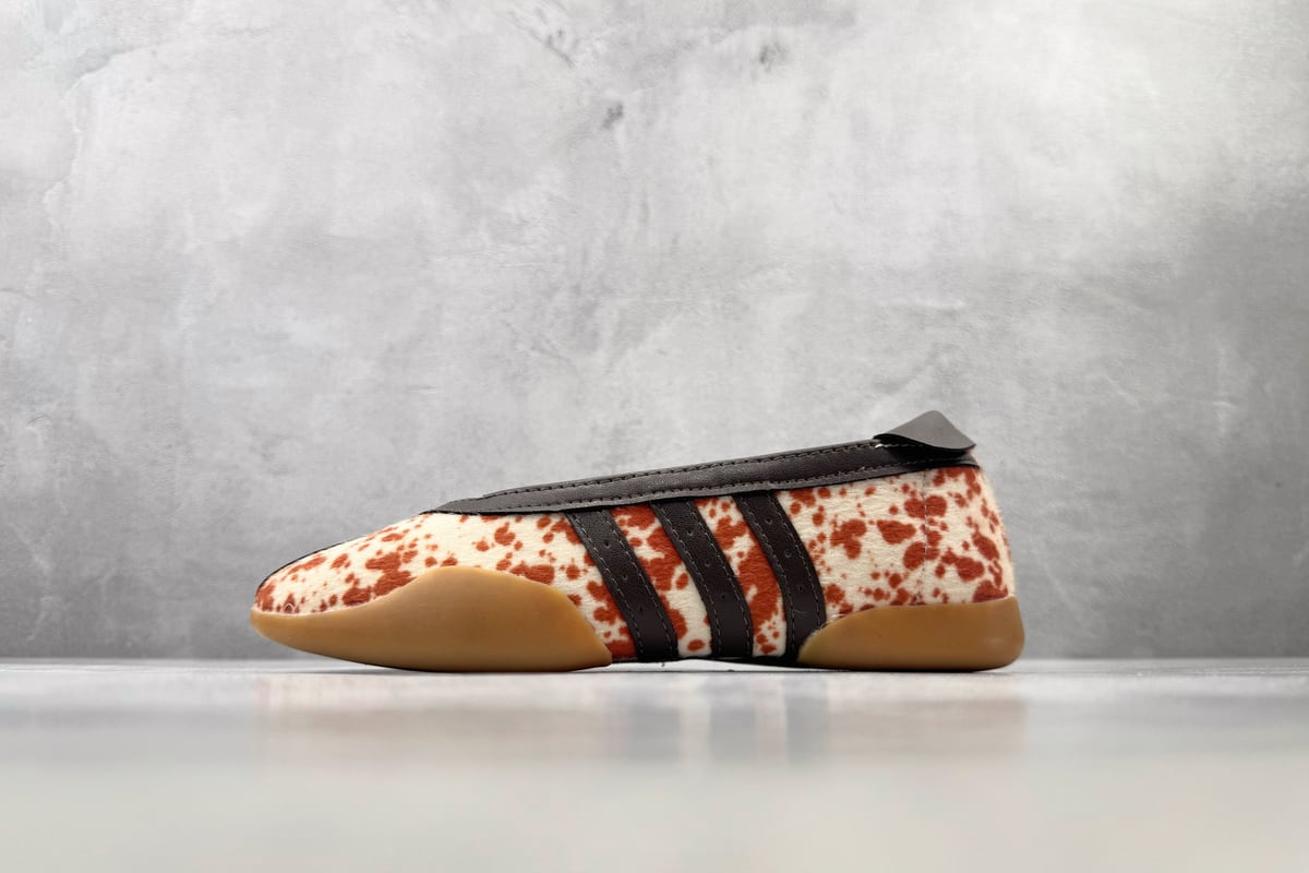 阿迪达斯 Adidas Taekwondo Mei BALLET SHOES 白棕橙 正面实拍图