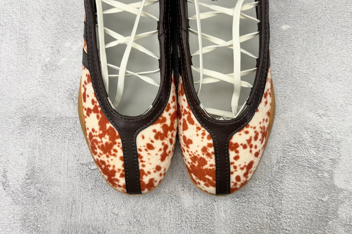 阿迪达斯 Adidas Taekwondo Mei BALLET SHOES 白棕橙 鞋标实拍图