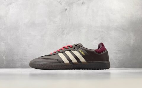 阿迪达斯Adidas originals SAMBA OG 深巧克力棕白橙纯原版本 货号：KI8139