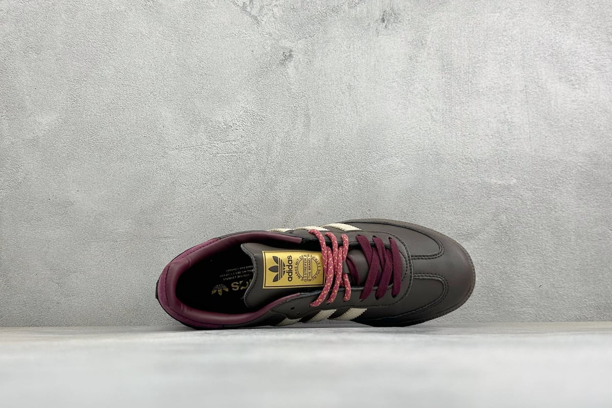 阿迪达斯 Adidas Originals Samba OG 黑粉橙 背面实拍图