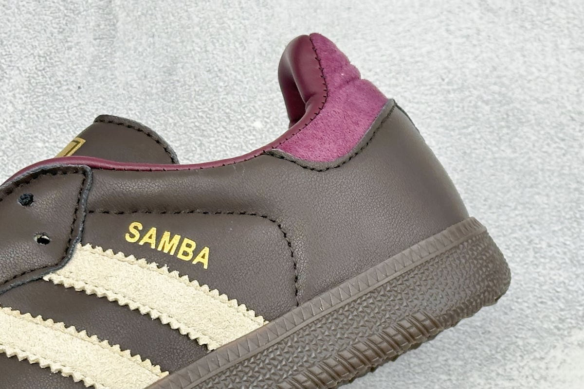 阿迪达斯 Adidas Originals Samba OG 黑粉橙 细节实拍图