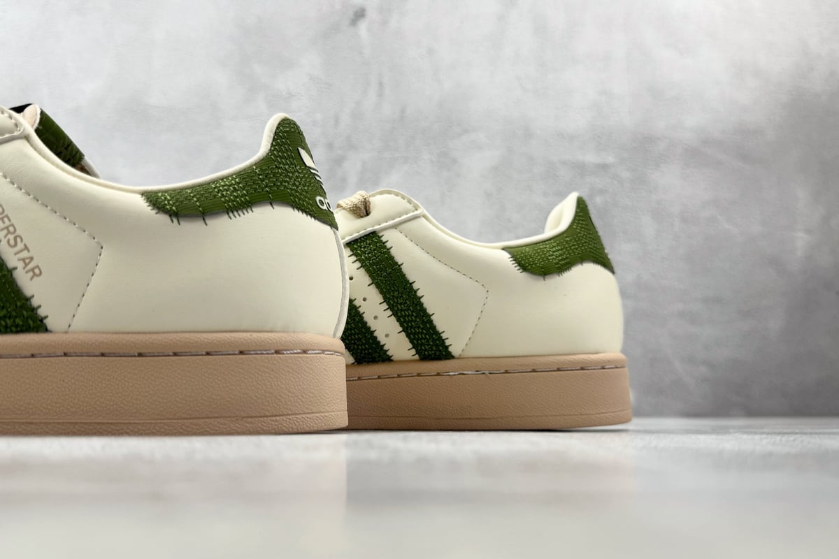阿迪达斯 Adidas originals Superstar 2 米橙绿 上脚实拍图