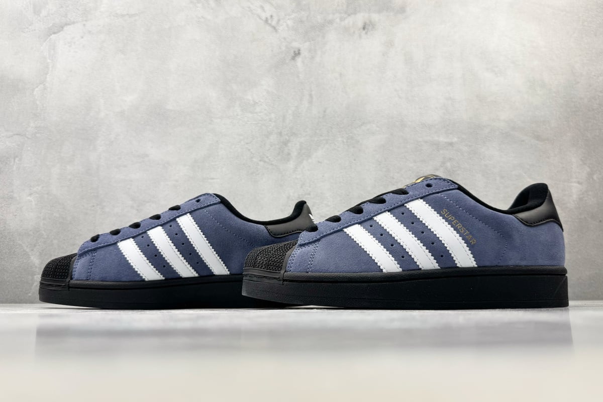 阿迪达斯 Adidas originals Superstar 2 墨水蓝黑白 鞋跟实拍图