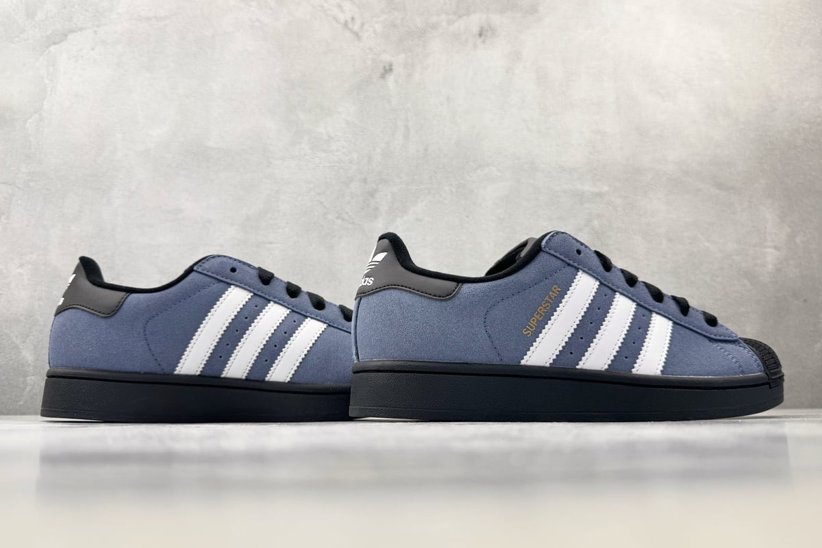 阿迪达斯 Adidas originals SUPERSTAR 2 墨水蓝白黑 鞋底实拍图