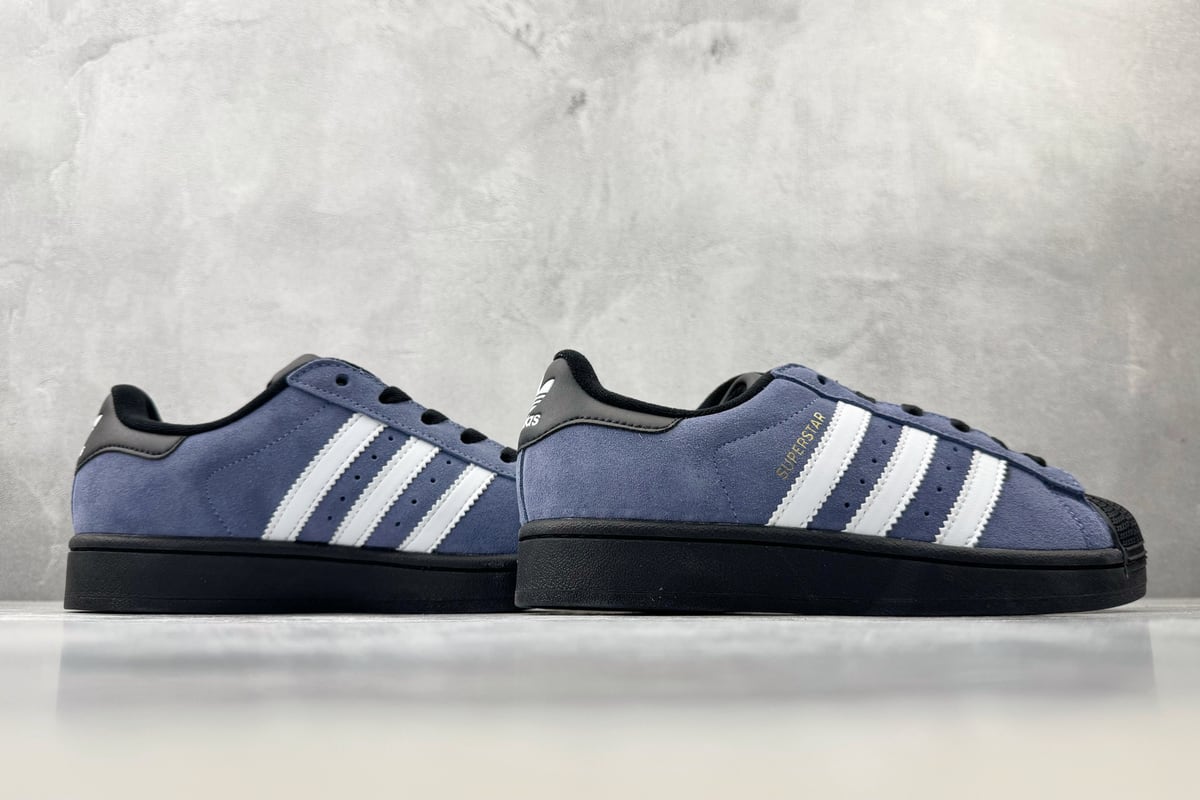 阿迪达斯 Adidas originals Superstar 2 墨水蓝黑白 鞋底实拍图