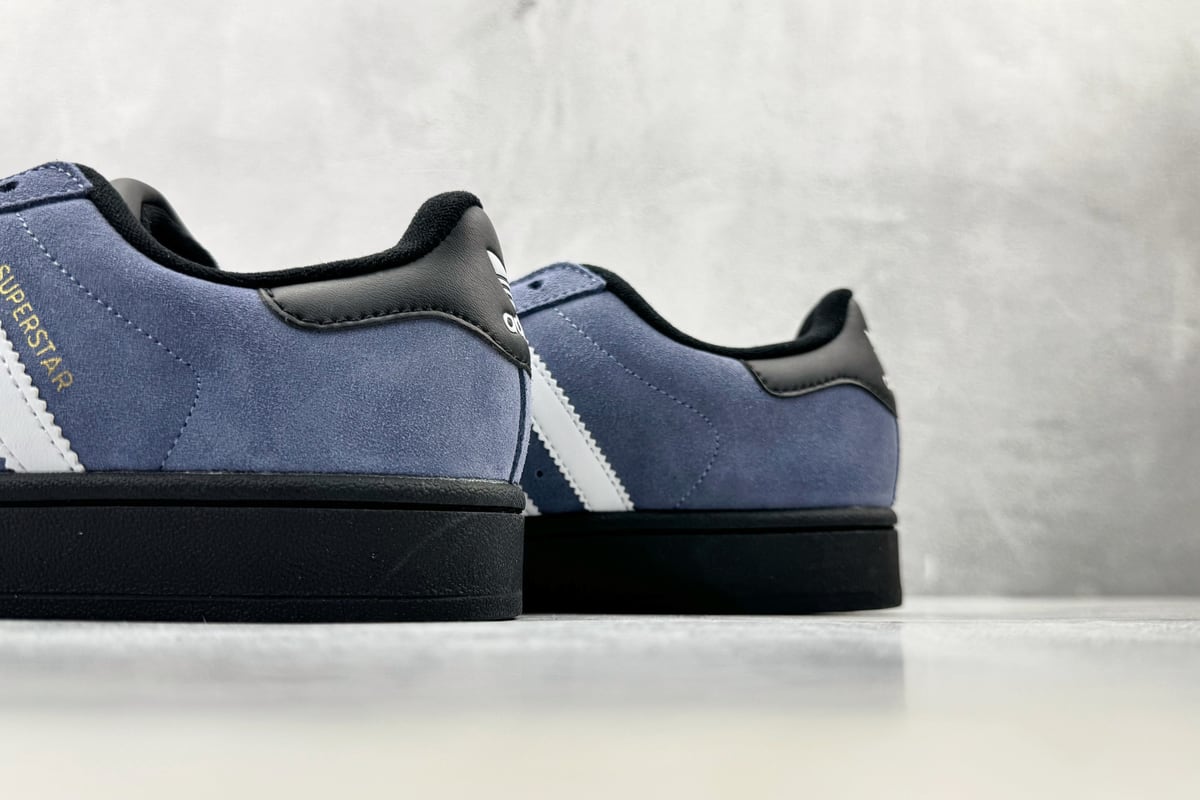 阿迪达斯 Adidas originals Superstar 2 墨水蓝黑白 上脚实拍图