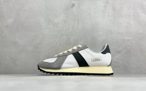 阿迪达斯Adidas originals BW RUN 舒适贴合复古风德训跑步鞋灰黑白纯原版本 货号：KJ7941