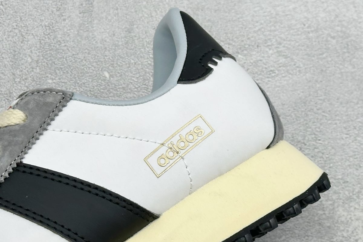 阿迪达斯 Adidas originals BW RUN 舒适贴合复古风德训跑步鞋 灰黑白 细节实拍图